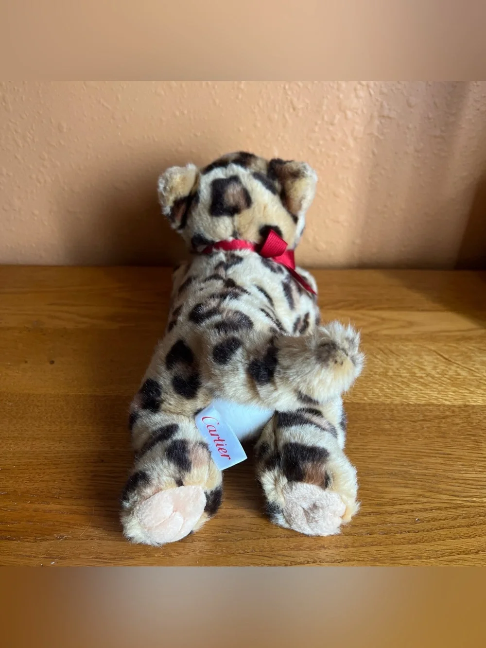 CARTIER - Plush Leopard Cub Stuffed Animal - Tan & Dark Brown RARE - Picture 5 of 9